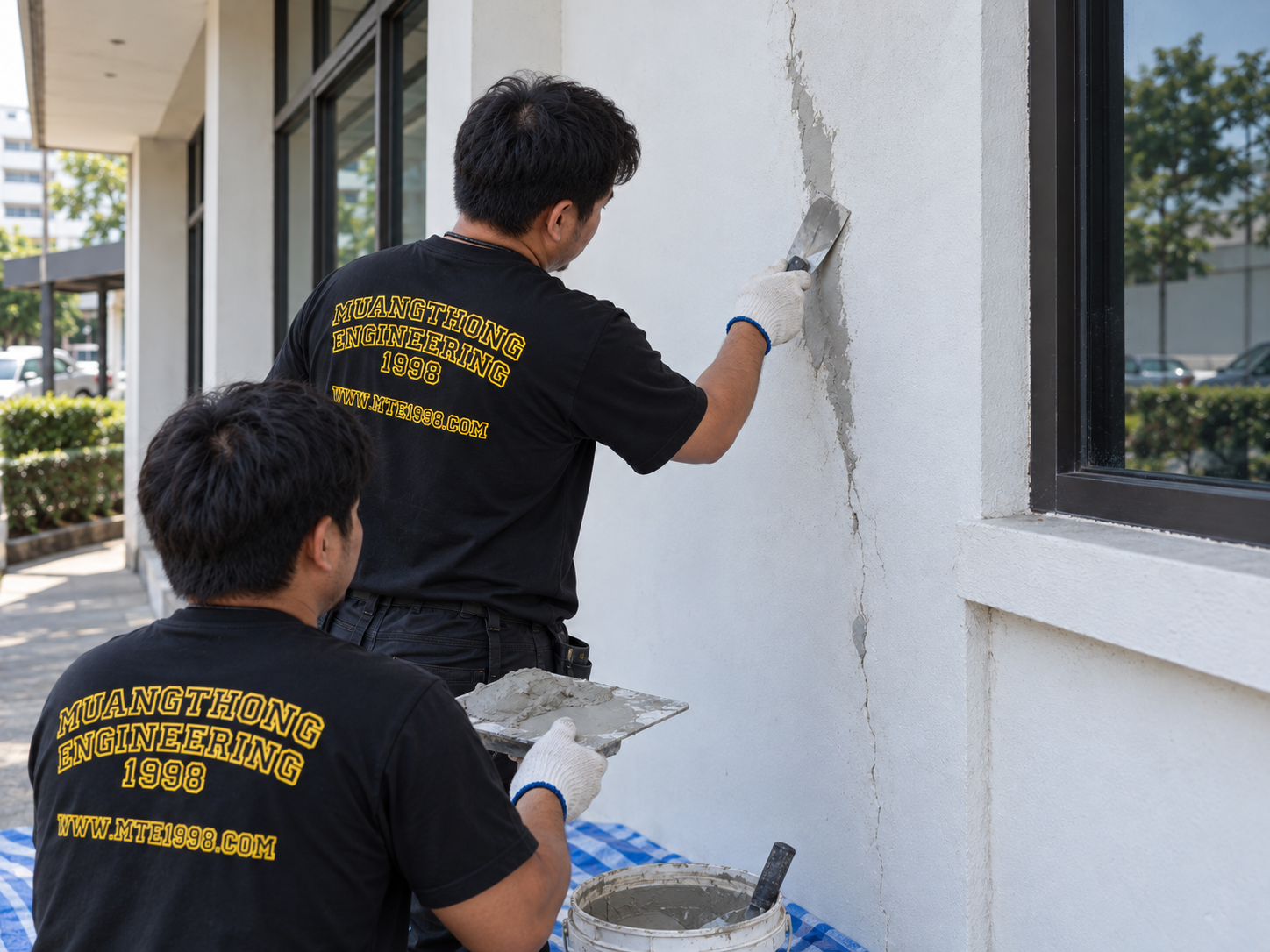 ภาพงานระบบอาคารและงานหน้างานของทีมเมืองทองวิศวกรรม