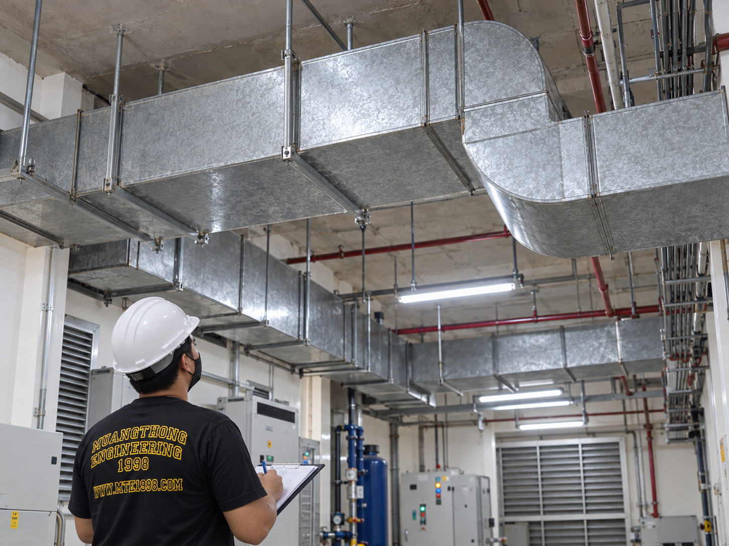 รายละเอียด Joint และ Hanger ของระบบ Duct