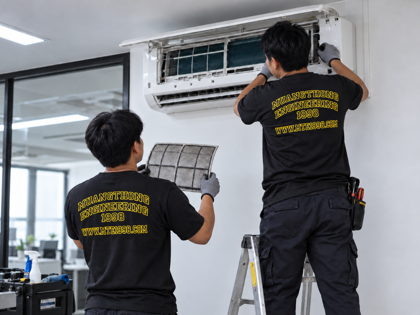 ภาพงานระบบ HVAC ของทีมเมืองทองวิศวกรรม