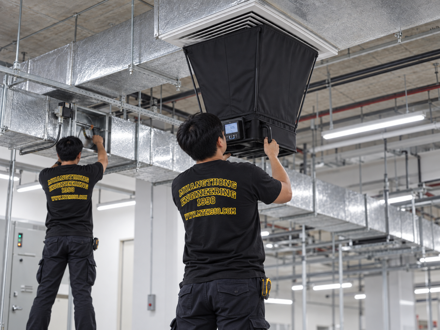 ภาพงานระบบ HVAC ของทีมเมืองทองวิศวกรรม