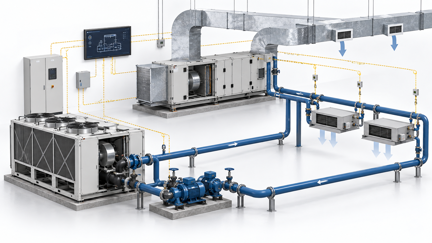 ภาพงานระบบ HVAC ของทีมเมืองทองวิศวกรรม