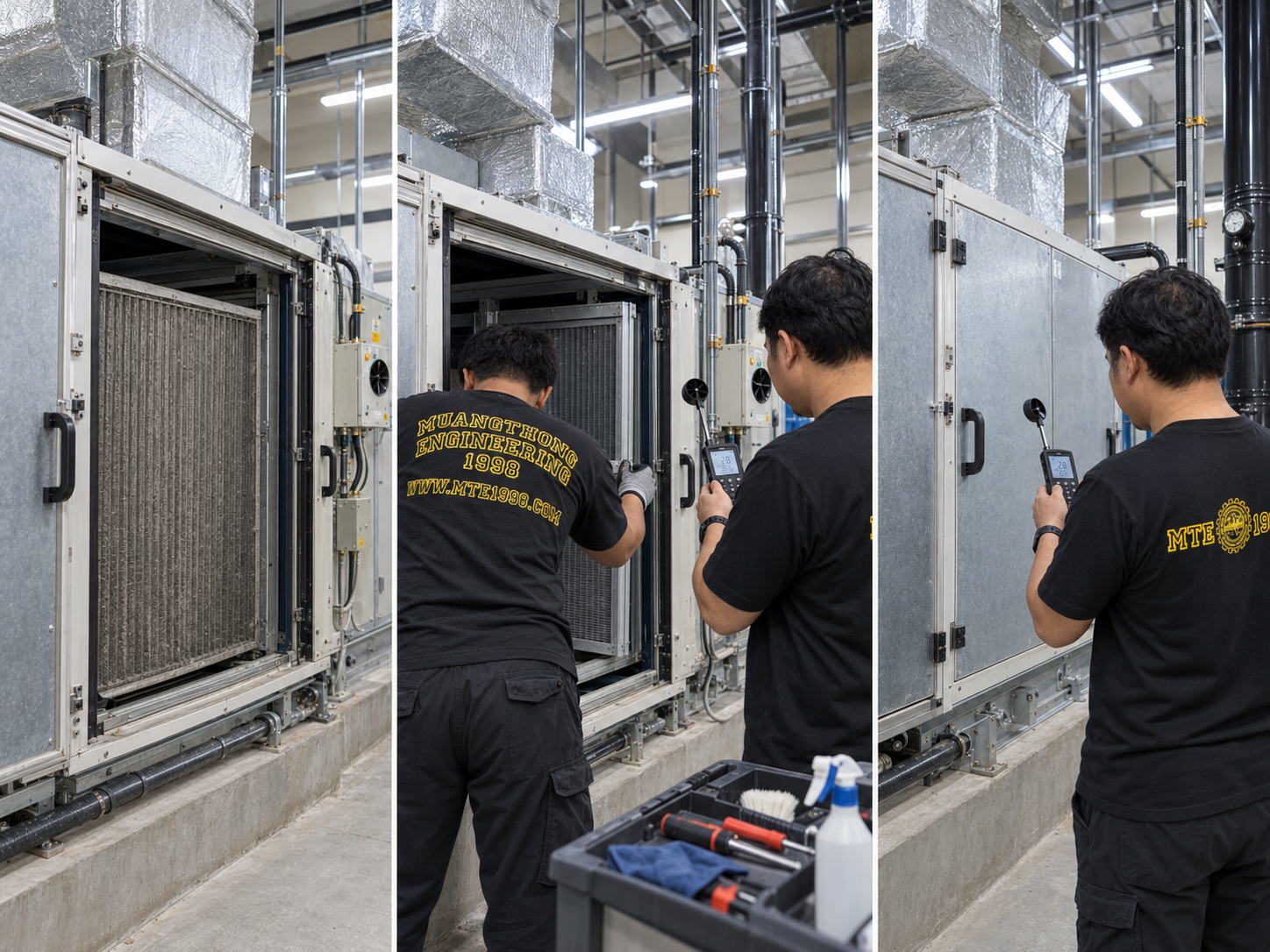 ภาพงานระบบ HVAC ของทีมเมืองทองวิศวกรรม