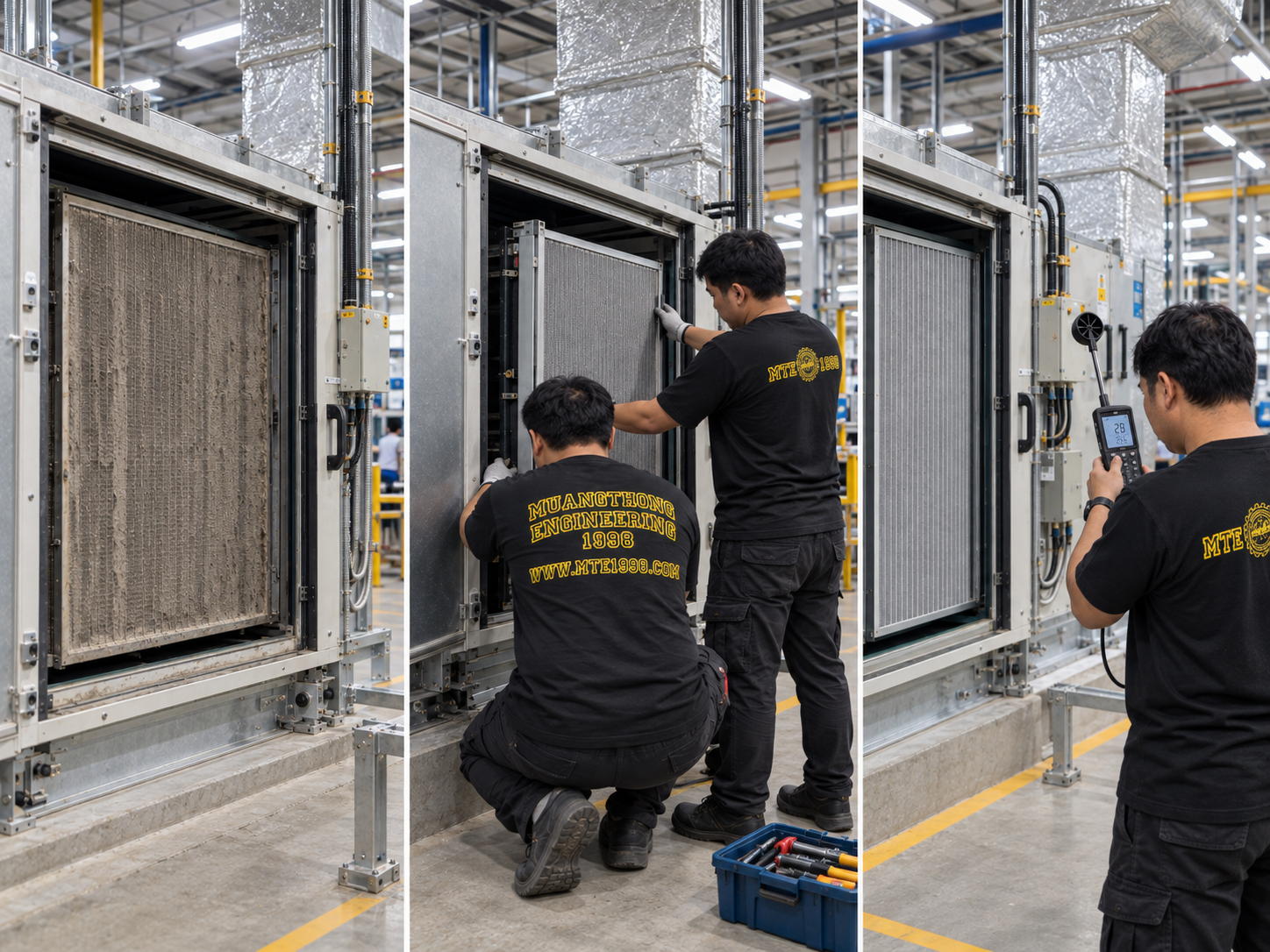 ภาพงานระบบ HVAC ของทีมเมืองทองวิศวกรรม