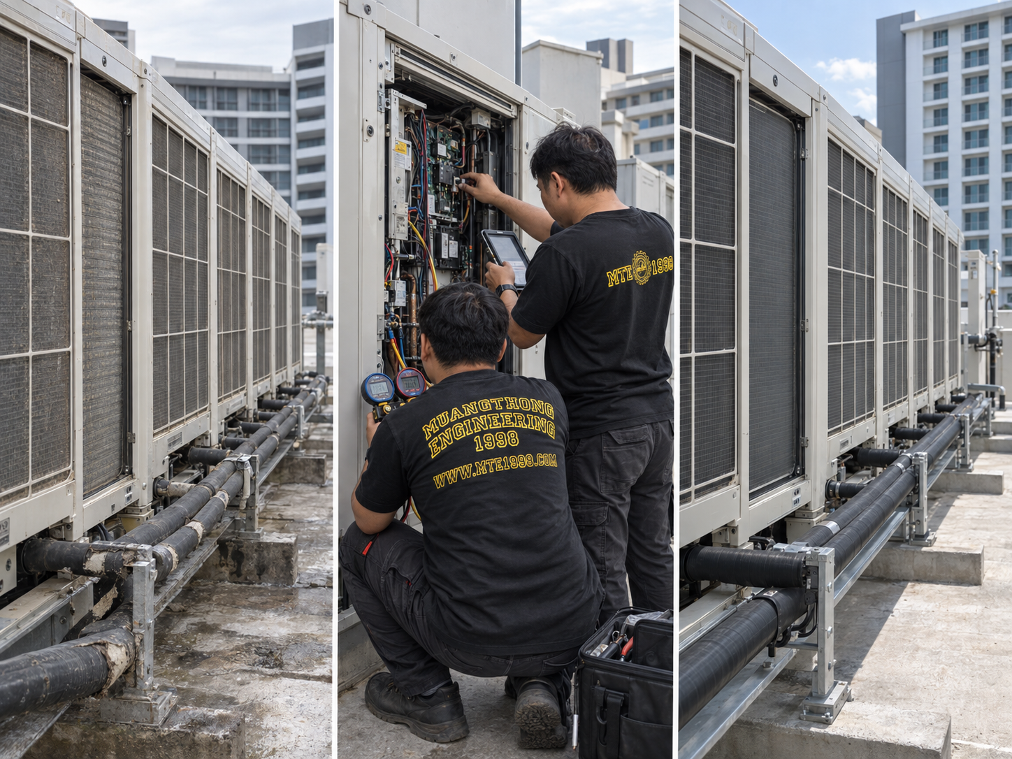 ภาพงานระบบ HVAC ของทีมเมืองทองวิศวกรรม