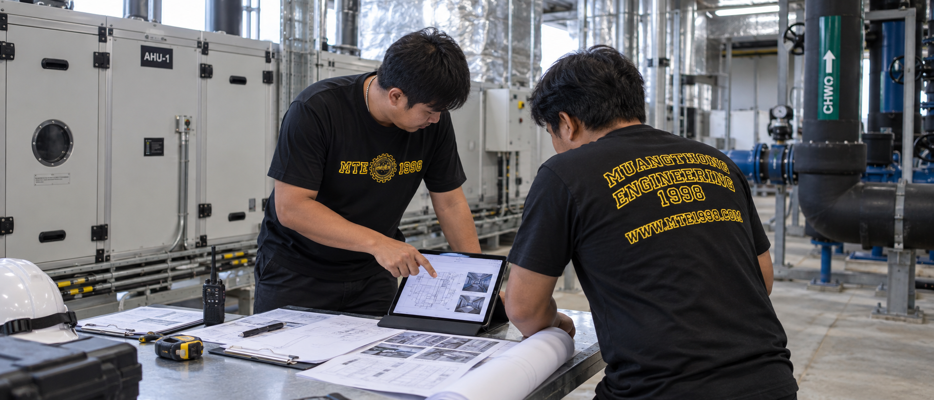 ภาพงานระบบ HVAC ของทีมเมืองทองวิศวกรรม